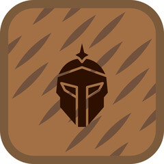 Canvas Print - Armor Helmet Icon Design