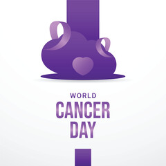 World Cancer Day Background Design