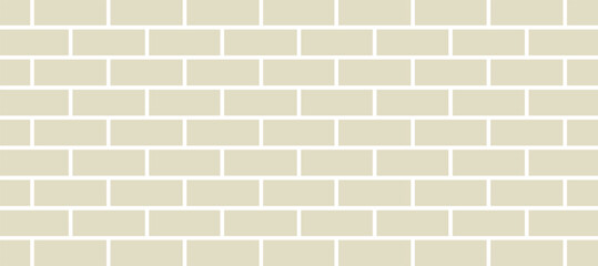 Poster - Texture beige brick wall background