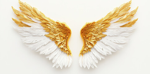 Sticker - Golden Angel Wings.