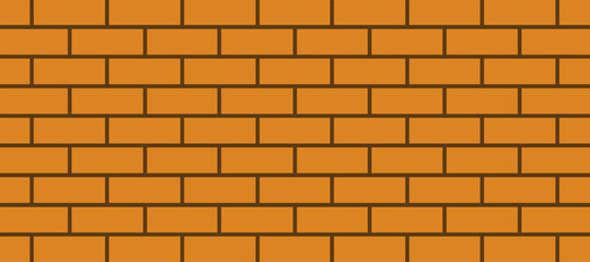 Sticker - Texture orange brick wall background