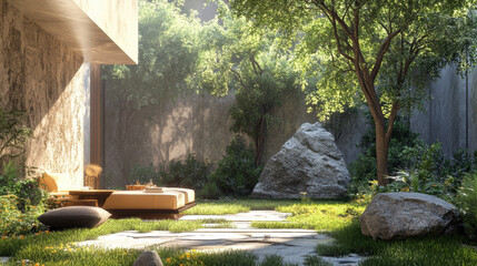 Poster - Zen Garden Patio.