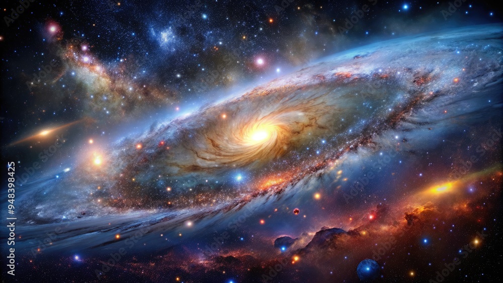 Cosmicode Cosmic Code Odyssey: Vast and expansive, depicting star-filled galaxies ...