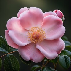 Wall Mural - Pink Flowering Shrub Rose (Rosa Bonica Meidomonac)