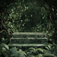 Wall Mural - Stone Steps in Jungle.