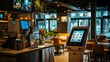 © Heng Heng - AI Stock - A modern self checkout station in a restaurant utilizing IoT Internet of Things technology to provide a seamless and efficient ordering and payment experience for customers