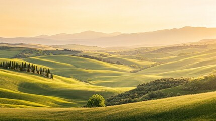 Poster - Rolling Hills in Tuscany