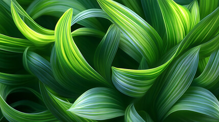 Poster - Abstract green plant, wallpaper, the lush greenery of beautiful plants is pleasing to the eye.