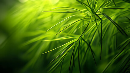 Canvas Print - Abstract green plant, wallpaper, the lush greenery of beautiful plants is pleasing to the eye.