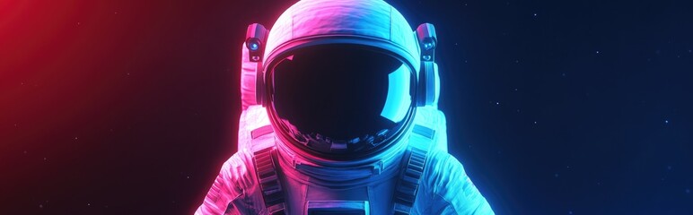 Aufkleber - Astronaut illustrated in 3D cartoon style on a white background