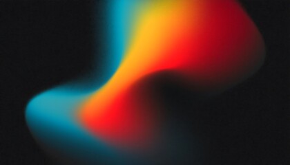 Wall Mural - abstract grainy gradient colorful shapes, noise texture background