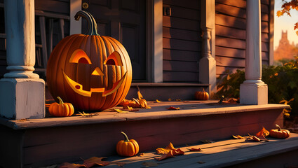 Wall Mural - halloween pumpkin