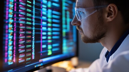 Man Working With Data
