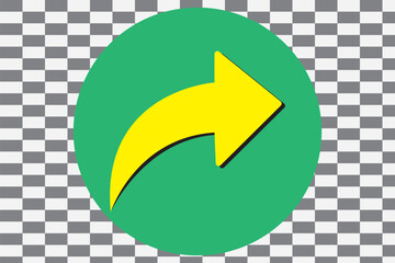 Wall Mural - share vector icon, arrow symbol. simple illustration for web or mobile app