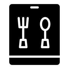 Poster - Delivery Food Order Glyph Icon