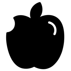 Sticker - Apple Food Fruit Glyph Icon