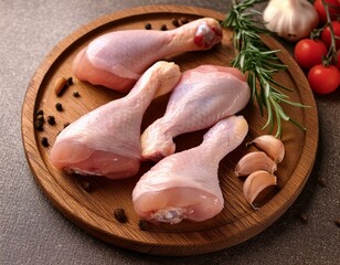 Wall Mural - raw chicken legs