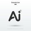 © S and V Design - AI Generated icon. Generate symbol. Enter command text to generate ideas. Artificial intelligence technology concept. Icon element for app, website and interphase. Vector illustration.