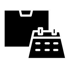 Sticker - Calendar Event Office Glyph Icon