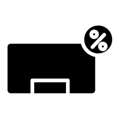 Poster - Cooler Market Discount Glyph Icon