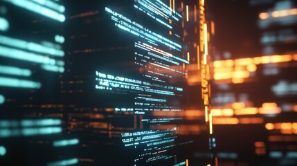 Abstract Digital Code Background