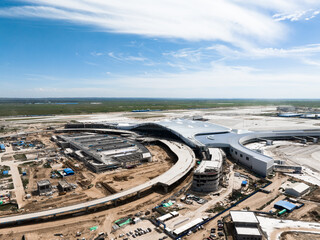 view of construction site of airport