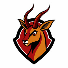 Sticker - Antelope Vector Logo Design