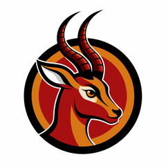 Sticker - Antelope Vector Logo Design