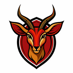 Sticker - Antelope Vector Logo Design