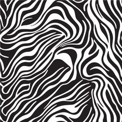 Modern seamless pattern with abstract waves