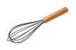 © art_rich - Kitchen whisk with wooden handle on a transparent background. Kitchen tool concept. isolated object