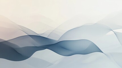 Leinwandbilder - A minimalist abstract background featuring soft, flowing shapes and muted tones, providing a calm and serene visual experience.