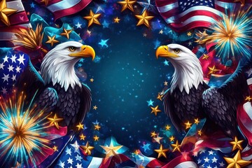 Wall Mural - Patriotic Celebration