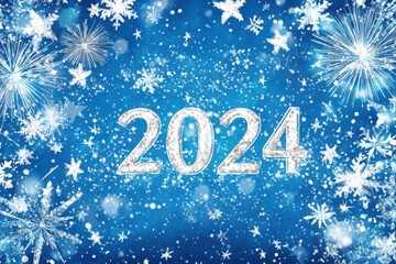 Wall Mural - New Year 2024 Celebration