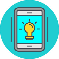 Poster - light bulb icon