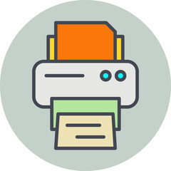 Poster - Printer Vector Icon