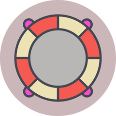 Poster - Life Saving Tube Vector Icon