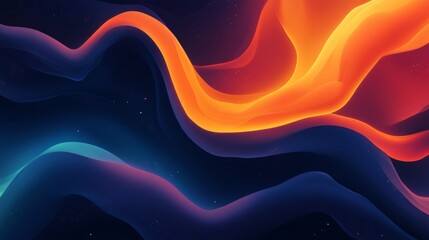 Aufkleber - An abstract background with fluid, organic shapes and gradients blending from dark to light, creating a sense of movement and flow.