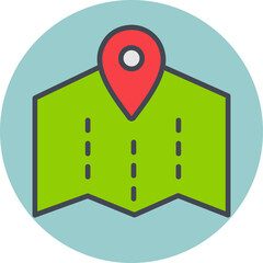 Poster - Map Vector Icon