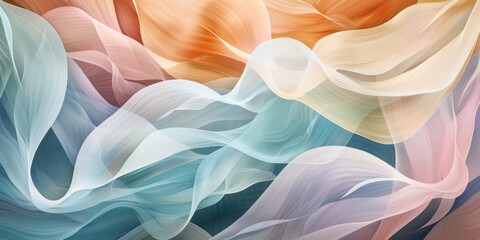 Sticker - Abstract wavy gradient background, ideal for use in digital designs, web banners, and modern artistic projects.