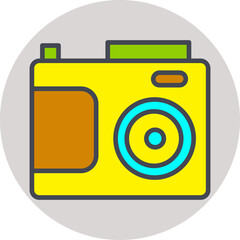 Wall Mural - Camera Vector Icon