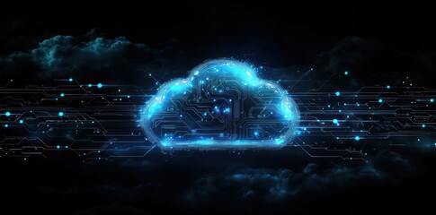 Wall Mural - Digital Cloud Concept