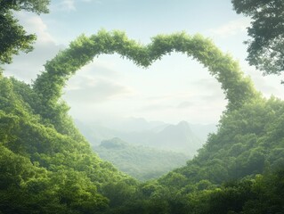 Poster - Heart Serenity Found in the Gentle Embrace of Nature's Beauty