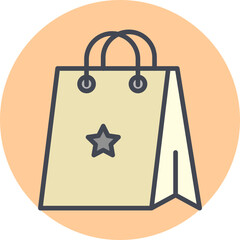 Canvas Print - Bag Vector Icon