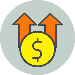 Sticker - Income Vector Icon