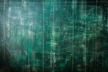 Poster - A green chalkboard with a lot of writing on it