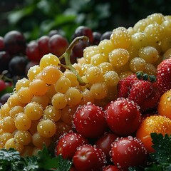 Wall Mural - A Close Up of Fresh Fruit