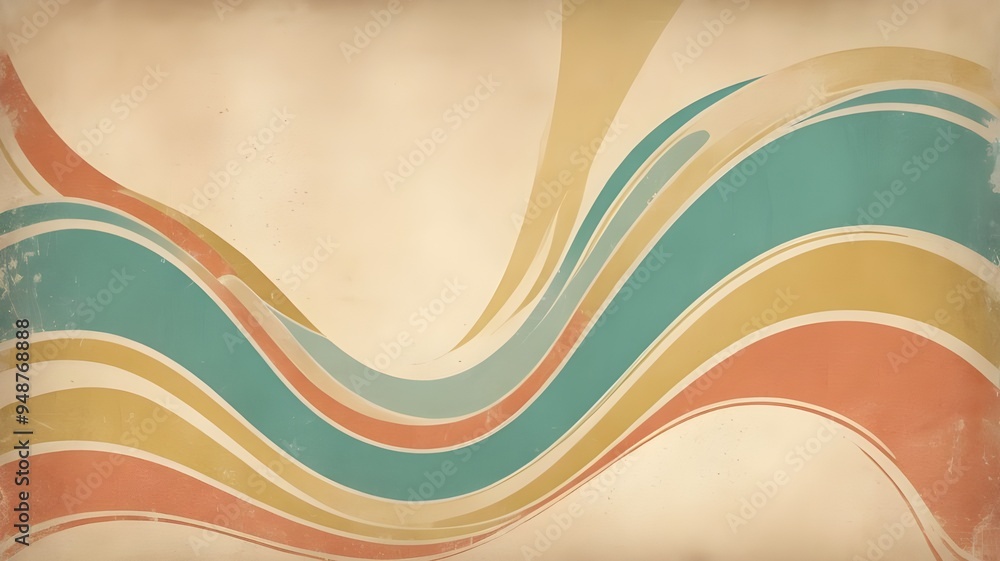 retro-inspired abstract background with vintage textures and faded ...