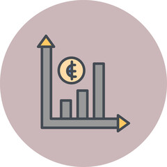 Sticker - Profit Vector Icon