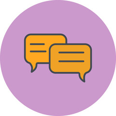 Sticker - Message Bubble Vector Icon